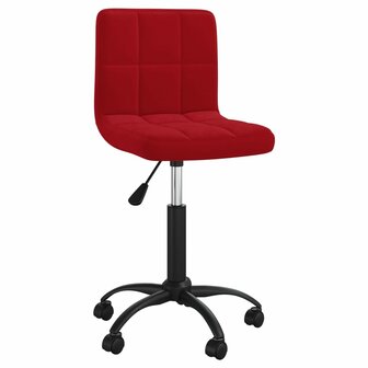 Eetkamerstoelen draaibaar 2 st fluweel wijnrood 8720286527535 3