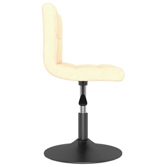 Eetkamerstoelen draaibaar 2 st fluweel cr&egrave;mekleurig 8720286526422 5