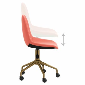 Eetkamerstoelen draaibaar 2 st fluweel roze 8720286518809 7