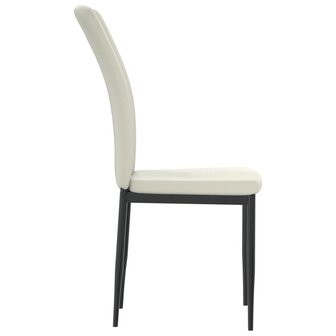 Eetkamerstoelen 2 st fluweel cr&egrave;mekleurig 8720286212097 5