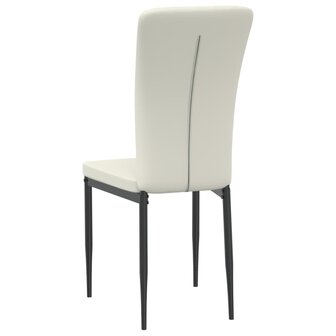 Eetkamerstoelen 2 st fluweel cr&egrave;mekleurig 8720286212097 6