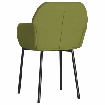 Eetkamerstoelen 2 st fluweel lichtgroen 8720287108122 4