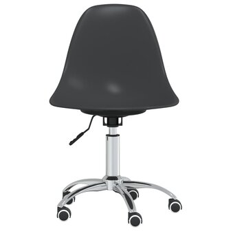 Eetkamerstoelen draaibaar 2 st polypropeen lichtgrijs 8720286676172 4