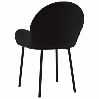 Eetkamerstoelen 2 st fluweel zwart 8720287108771 6