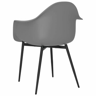 Eetkamerstoelen 2 st PP grijs 8720286645420 6