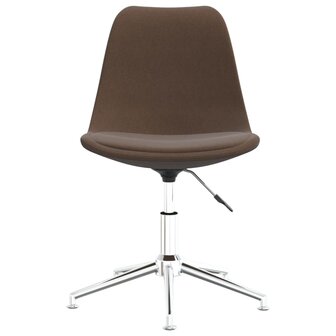 Eetkamerstoelen draaibaar 2 st stof bruin 8720286676981 4