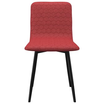 Eetkamerstoelen 2 st stof wijnrood 8719883735658 3