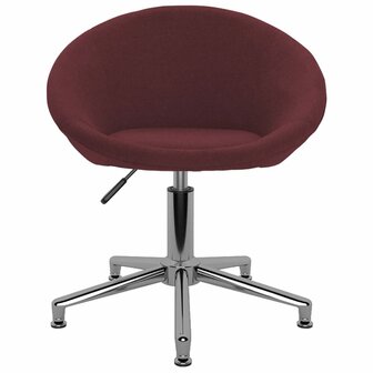 Eetkamerstoelen draaibaar 2 st stof paars 8720286382561 3