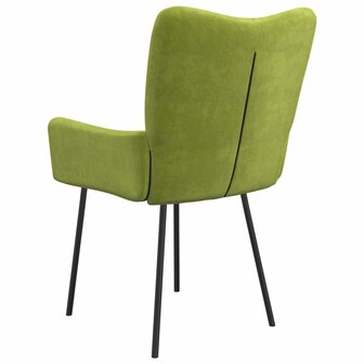 Eetkamerstoelen 2 st fluweel lichtgroen 8720287109099 8