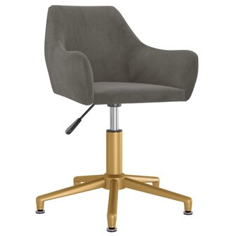 Eetkamerstoelen draaibaar 2 st fluweel donkergrijs 8720286388365 3