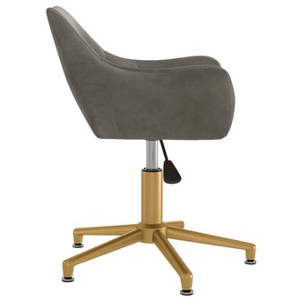 Eetkamerstoelen draaibaar 2 st fluweel donkergrijs 8720286388365 5