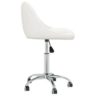 Eetkamerstoelen draaibaar 2 st kunstleer wit 8720286535790 5