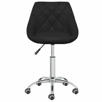 Eetkamerstoelen draaibaar 2 st kunstleer zwart 8720286535806 4