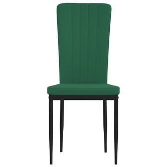 Eetkamerstoelen 4 st fluweel donkergroen 8720286212134 4