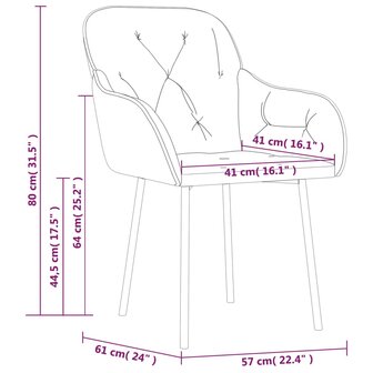 Eetkamerstoelen 2 st fluweel lichtgroen 8720287109563 9