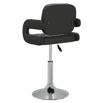 Eetkamerstoelen draaibaar 2 st kunstleer zwart 8720286539385 6