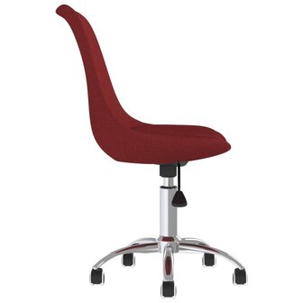 Eetkamerstoelen draaibaar 2 st stof wijnrood 8720286676820 5