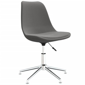 Eetkamerstoelen draaibaar 2 st stof lichtgrijs 8720286676943 3