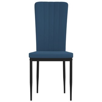 Eetkamerstoelen 4 st fluweel blauw 8720286212103 4