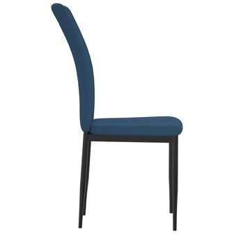 Eetkamerstoelen 4 st fluweel blauw 8720286212103 5