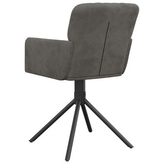 Eetkamerstoelen draaibaar 2 st fluweel donkergrijs 8720287108993 6