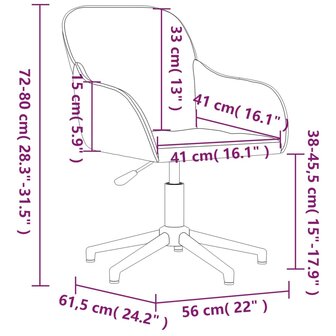 Eetkamerstoelen draaibaar 2 st fluweel blauw 8720287016625 10