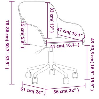 Eetkamerstoelen draaibaar 2 st fluweel geel 8720287017141 10