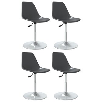 Eetkamerstoelen draaibaar 4 st PP grijs 8720286675977 2