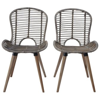 Eetkamerstoelen 2 st natuurlijk rattan bruin 8718475617051 2