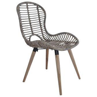 Eetkamerstoelen 2 st natuurlijk rattan bruin 8718475617051 3