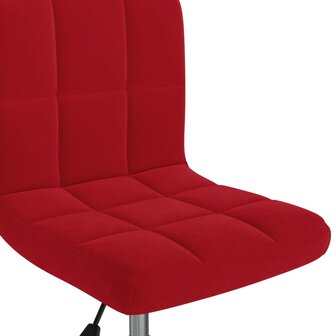 Eetkamerstoelen draaibaar 4 st fluweel wijnrood 8720286741085 6