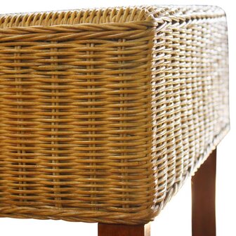 Eetkamerstoelen 2 st natuurlijk rattan bruin 8718475523437 5