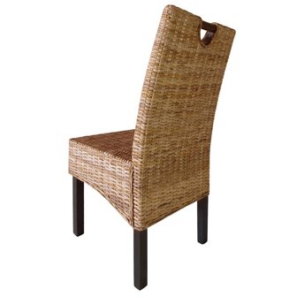 Eetkamerstoel Kubu 2 stuks rattan mangohout 8718475525271 3