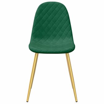 Eetkamerstoelen 4 st fluweel donkergroen 8720286180440 4