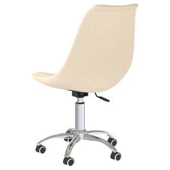 Eetkamerstoelen 4 st draaibaar stof cr&egrave;mekleurig 8720286721360 5