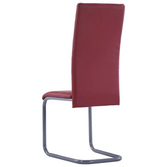 Eetkamerstoelen 4 st kunstleer rood 8719883598895 5