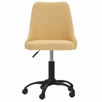 Eetkamerstoelen draaibaar 4 st stof geel 8720286784693 3