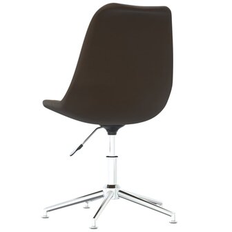 Eetkamerstoelen draaibaar 4 st stof donkerbruin 8720286721575 6