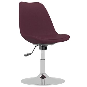 Eetkamerstoelen draaibaar 4 st stof paars 8720286676646 3