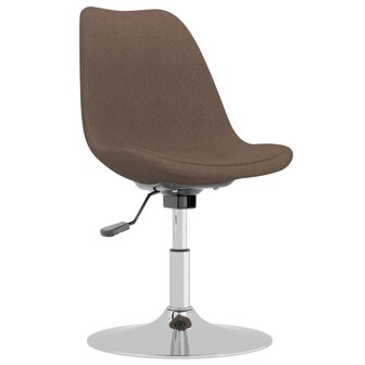 Eetkamerstoelen 4 st draaibaar stof taupe 8720286676660 3