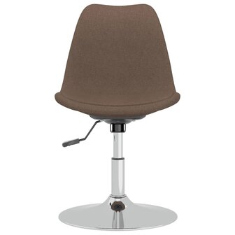 Eetkamerstoelen 4 st draaibaar stof taupe 8720286676660 4