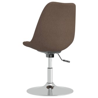 Eetkamerstoelen 4 st draaibaar stof taupe 8720286676660 7