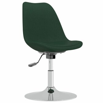 Eetkamerstoelen 4 st draaibaar stof donkergroen 8720286676622 3