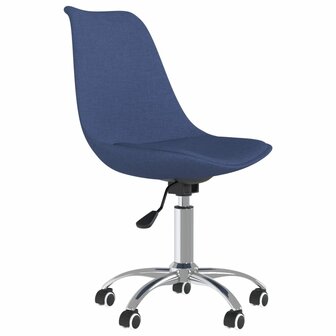 Eetkamerstoelen draaibaar 4 st stof blauw 8720286721285 3