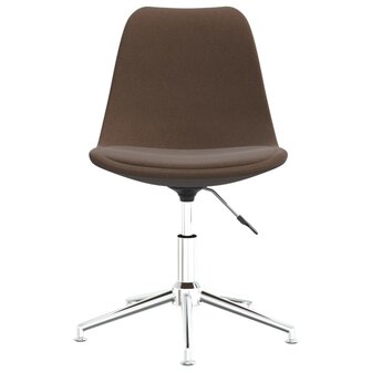 Eetkamerstoelen draaibaar 4 st stof bruin 8720286721568 4