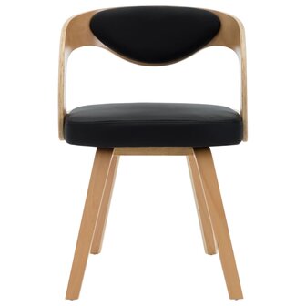 Eetkamerstoelen 2 st gebogen hout en kunstleer 8719883666129 3