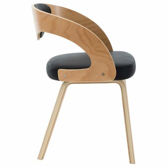 Eetkamerstoelen 2 st gebogen hout en kunstleer 8719883666129 4