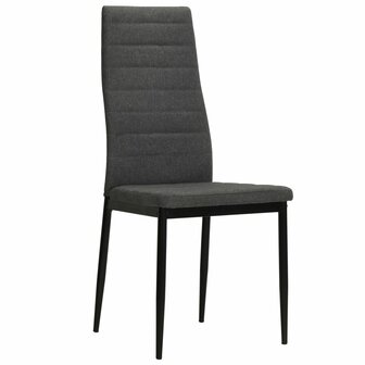 Eetkamerstoelen 6 st stof donkergrijs 8718475702740 2