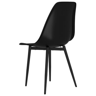 Eetkamerstoelen 6 st PP zwart 8720286712245 6