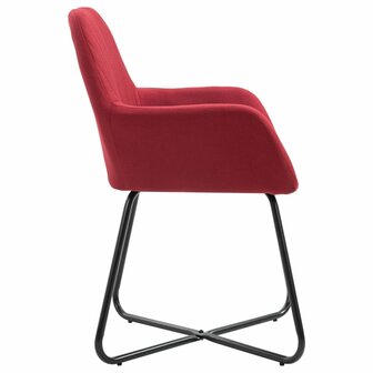 Eetkamerstoelen 4 st stof wijnrood 8719883695709 4